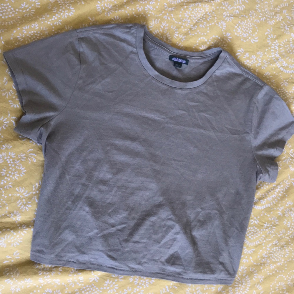 Olive Crop Top   |  size: L
